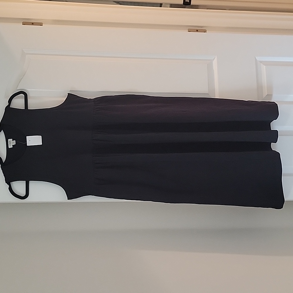 Nwt New J.crew Black Midi Dress Large Petite